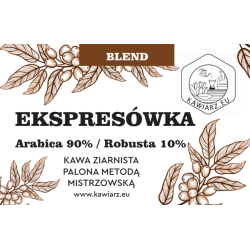 Kawa ziarnista Kawiarz Ekspresówka 90% Arabika / 10% Robusta